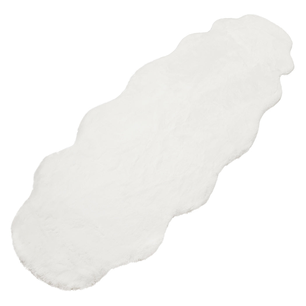 NNEIDS Marlow Floor Rug Area Rugs Cloud Fluffy 60X160cm White